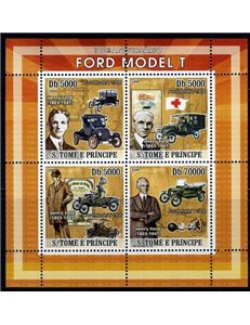 SAO TOME AND PRINCIPE 2008 Centenary Ford Model T 4v MNH**