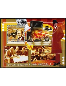 SAO TOME' E PRINCIPE 2008 Centenario Ford modello T BF MNH**