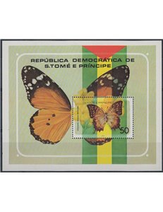 SAO TOME AND PRINCIPE 1979 Fauna, butterflies 1 s/s MNH**