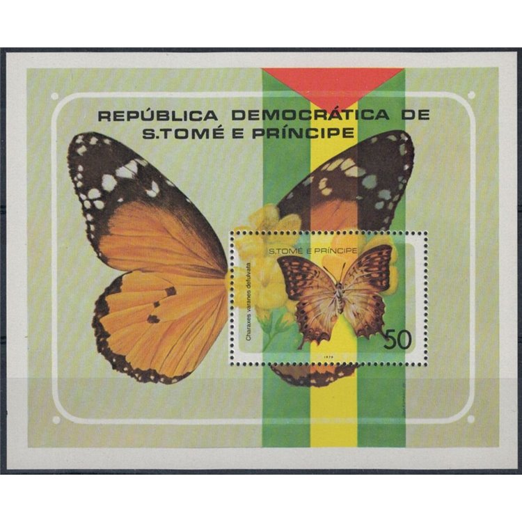 SAO TOME AND PRINCIPE 1979 Fauna, butterflies 1 s/s MNH**
