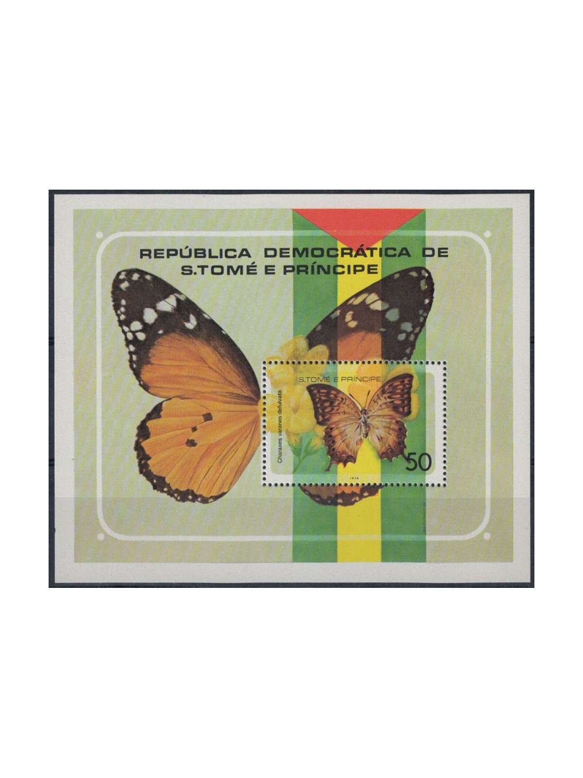 SAO TOME AND PRINCIPE 1979 Fauna, butterflies 1 s/s MNH**