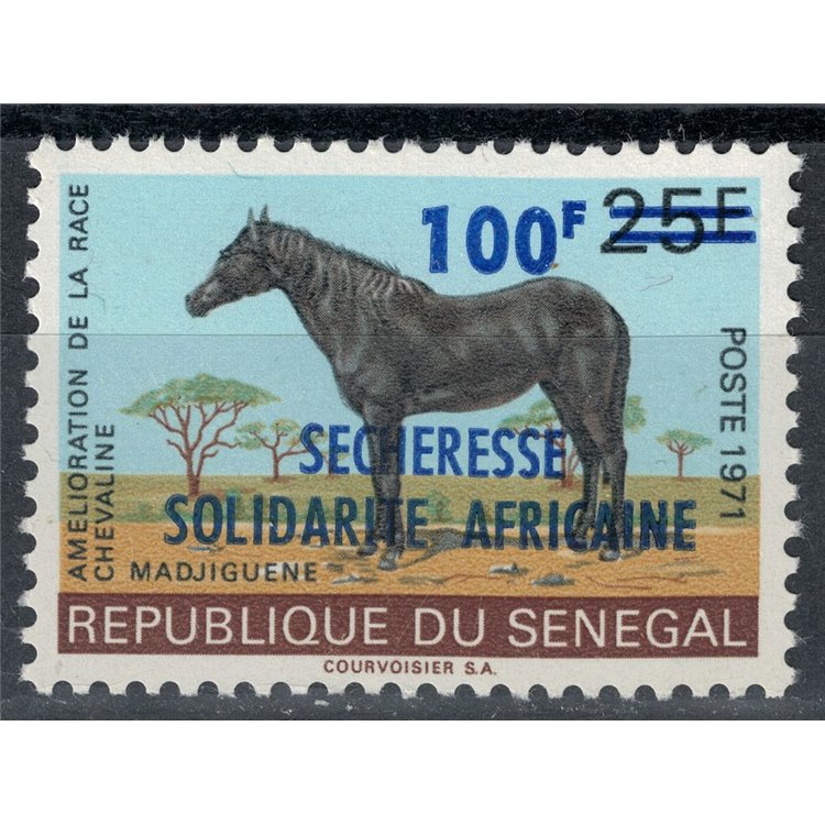 SENEGAL 1973 Siccità, cavallo MNH**