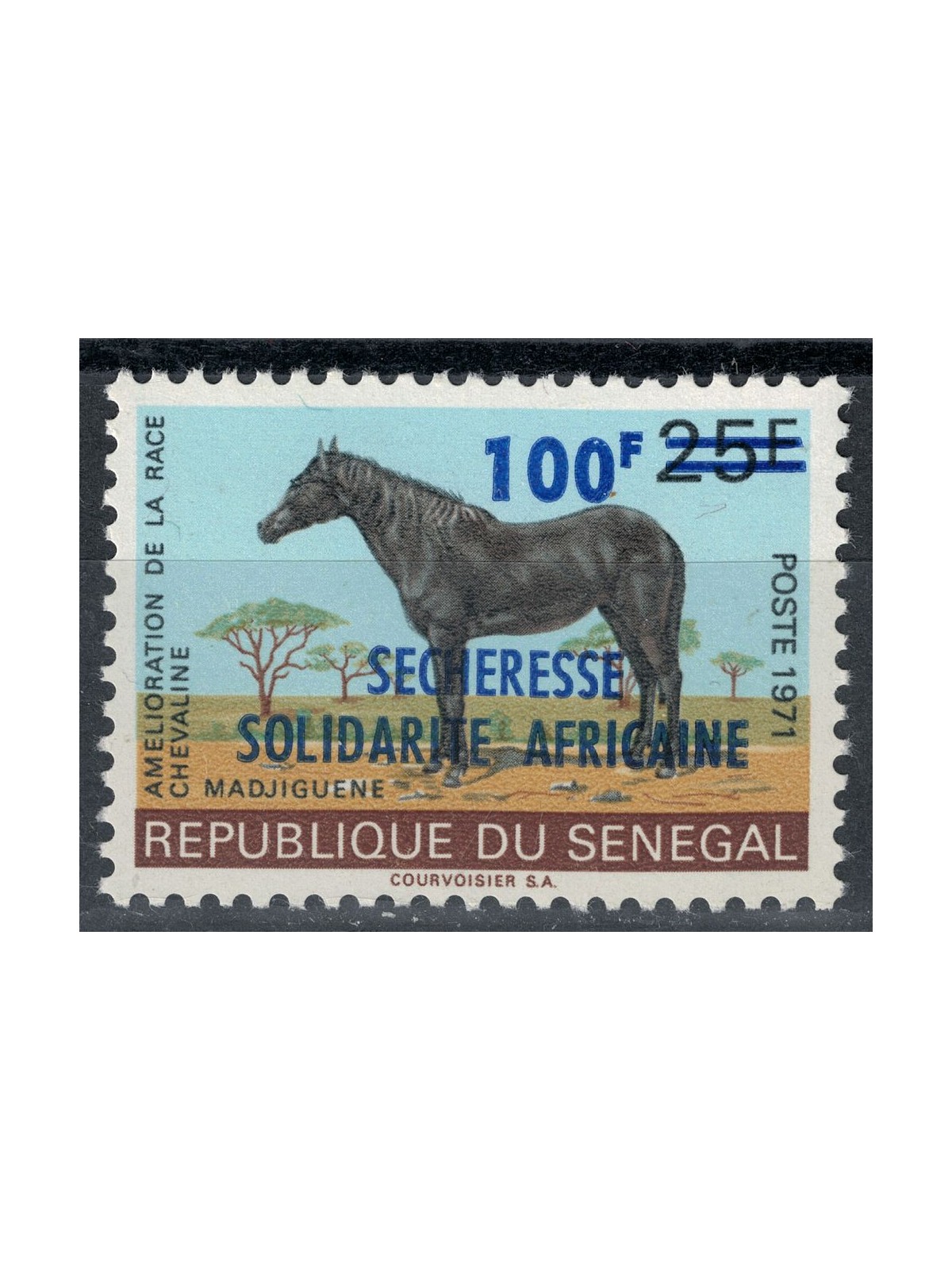 SENEGAL 1973 Drought, Horse MNH**
