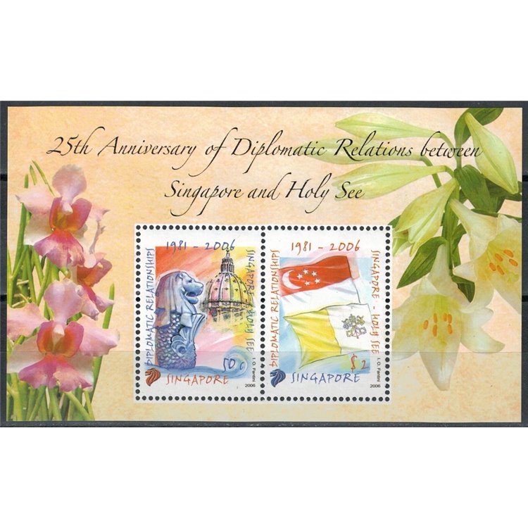 SINGAPORE 2006 Relazioni Diplomatiche BF MNH**