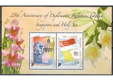 SINGAPORE 2006 Relazioni Diplomatiche BF MNH**