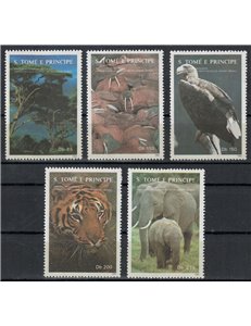 SAO TOME AND PRINCIPE 1992 Nature Protection 5v MNH**