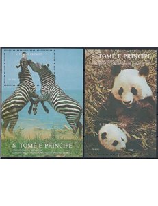 SAO TOME AND PRINCIPE 1992 Nature Protection 2 s/s MNH**