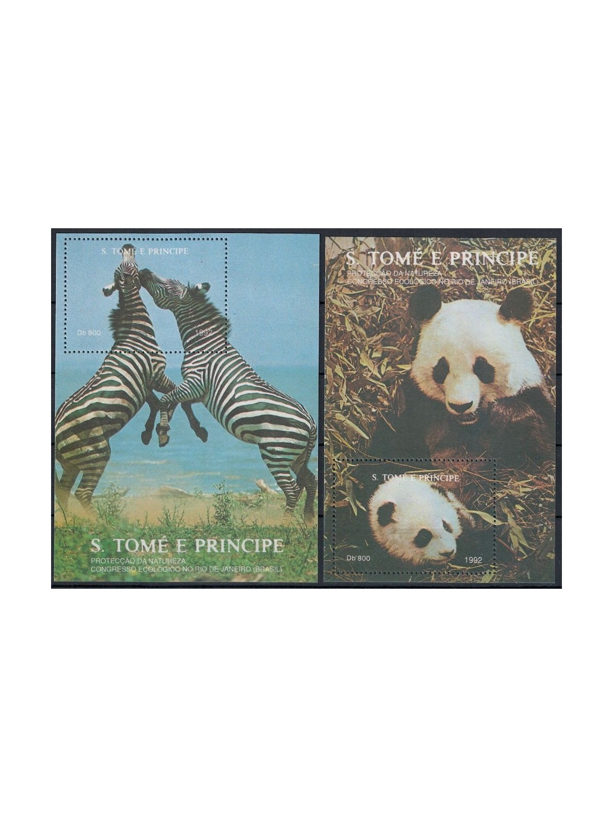 SAO TOME AND PRINCIPE 1992 Nature Protection 2 s/s MNH**