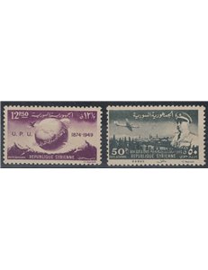 SYRIA 1949 Anniversary UPU, airmail 2v MNH**