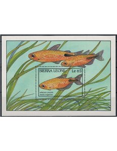 SIERRA LEONE 1988 Fauna marina, pesci BF MNH**