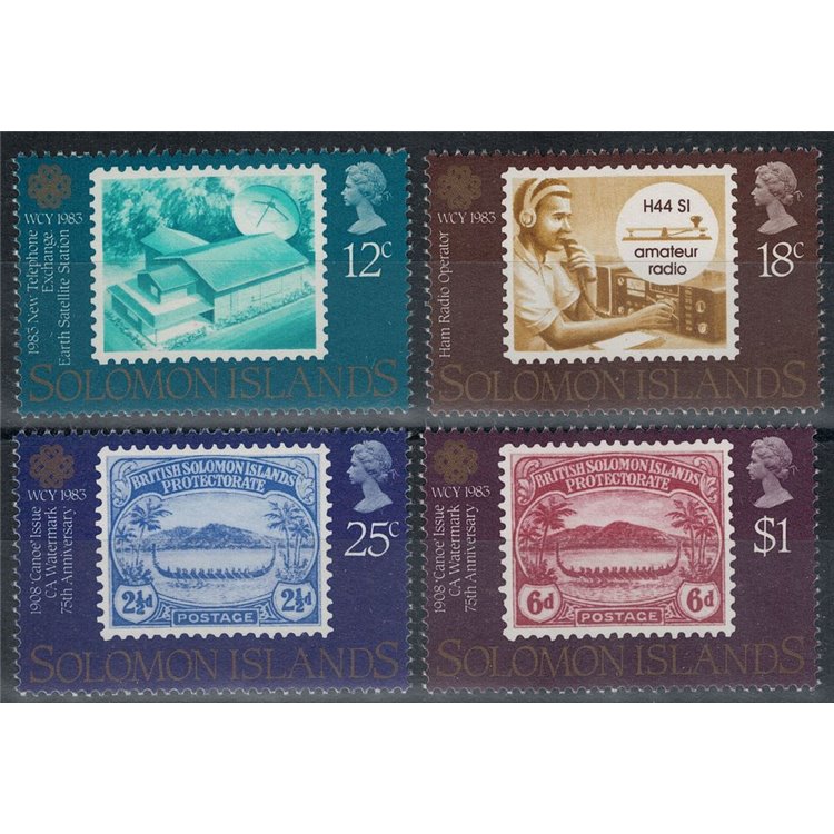 SOLOMON 1983 World communication year 4v MNH**