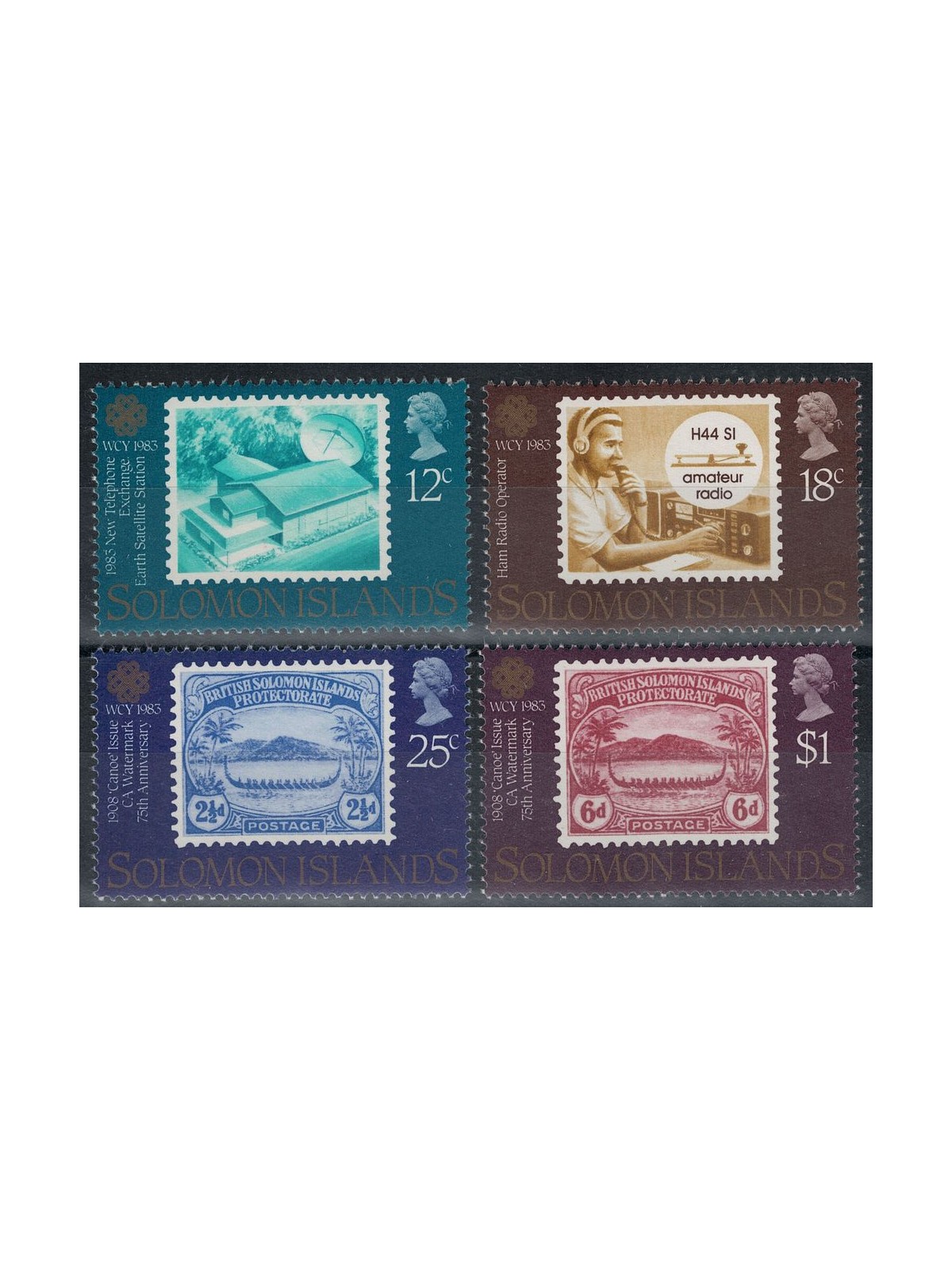 SOLOMON 1983 World communication year 4v MNH**