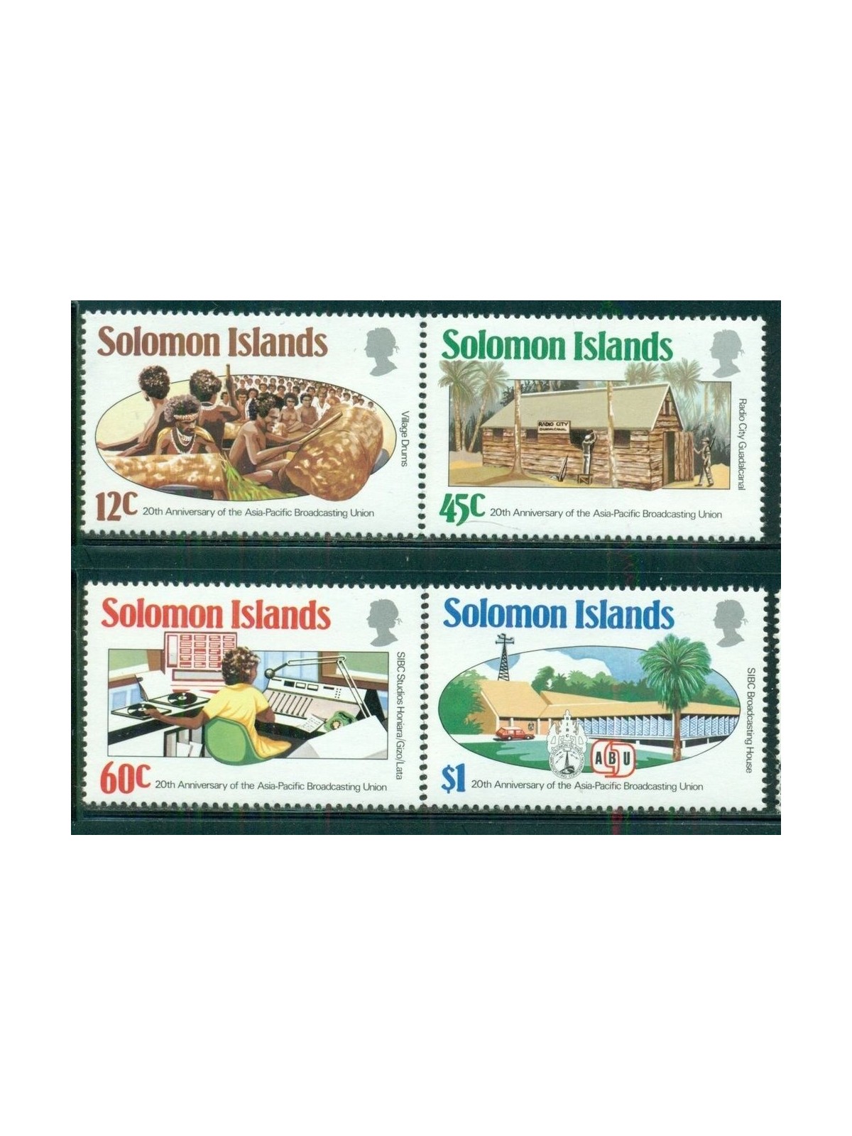 SOLOMON 1984 Broadcasting union 4v MNH**