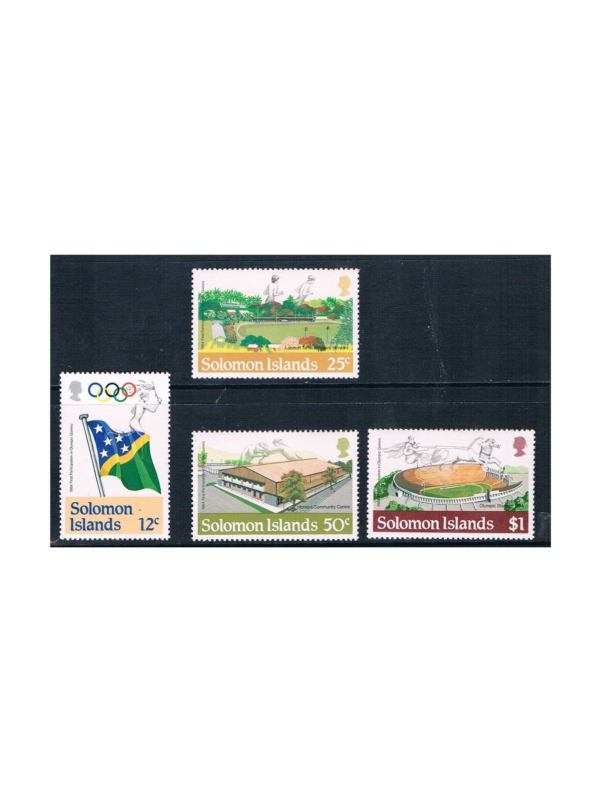 SOLOMON 1984 Olympic Games Los Angeles 4v MNH**