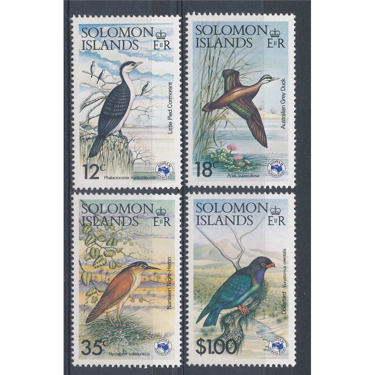 SOLOMON 1984 Ausipex, birds 4v MNH**