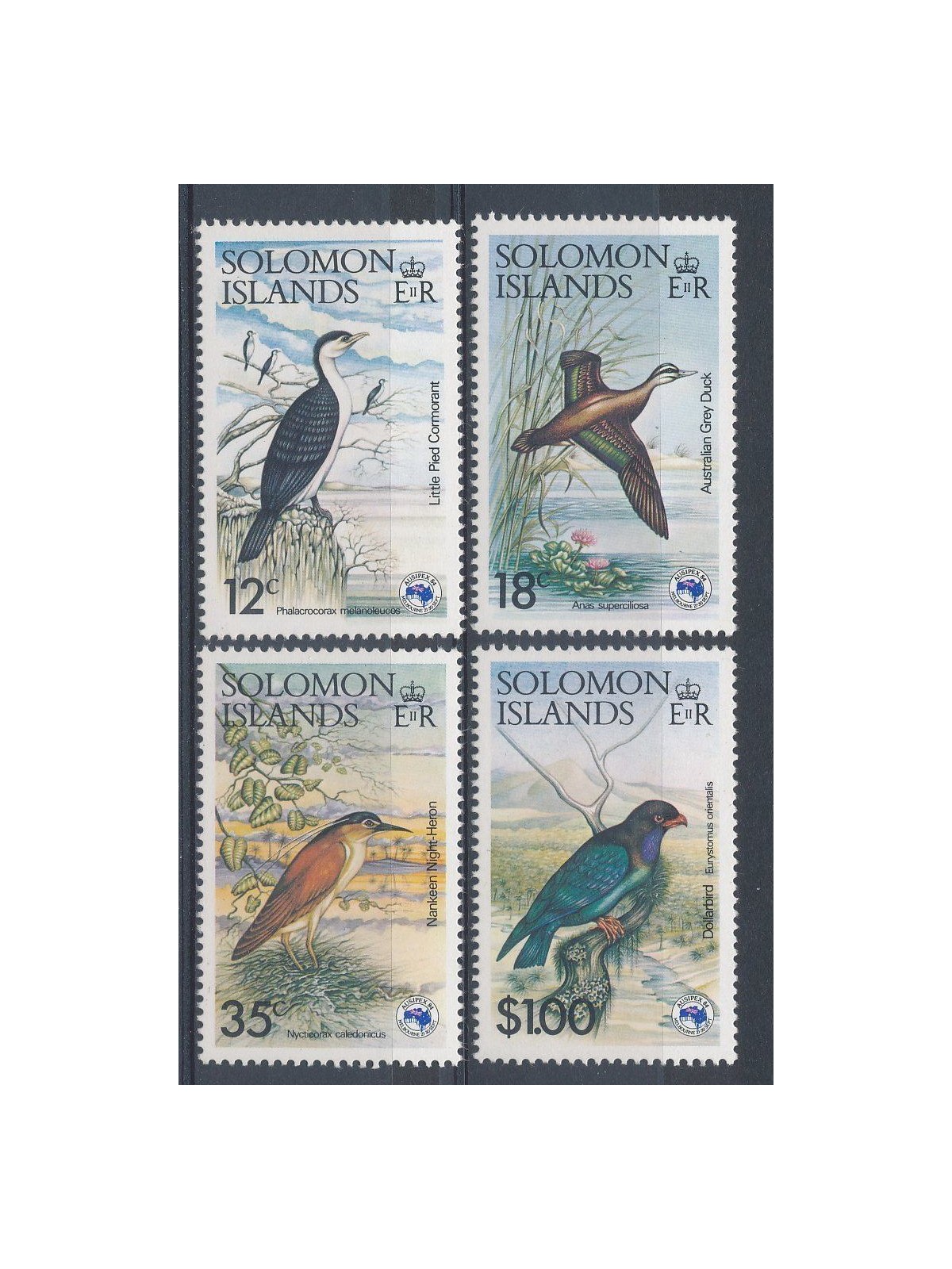 SOLOMON 1984 Ausipex, birds 4v MNH**