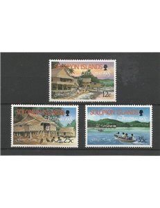 SOLOMON 1985 Christmas 3v MNH**