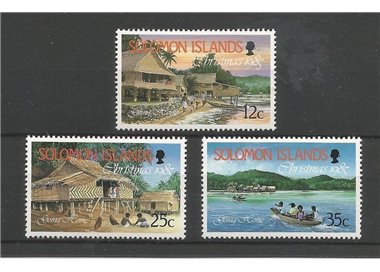 SOLOMON 1985 Christmas 3v MNH**
