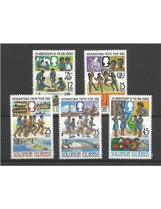 SOLOMON 1985 International Youth Year 5v MNH**