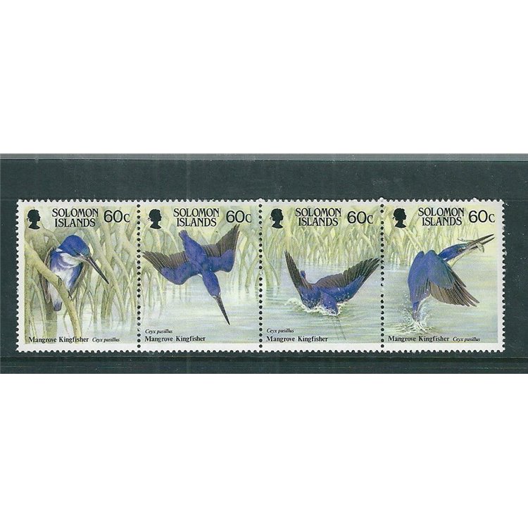 SOLOMON 1987 Mangrove kingfisher 4v MNH**