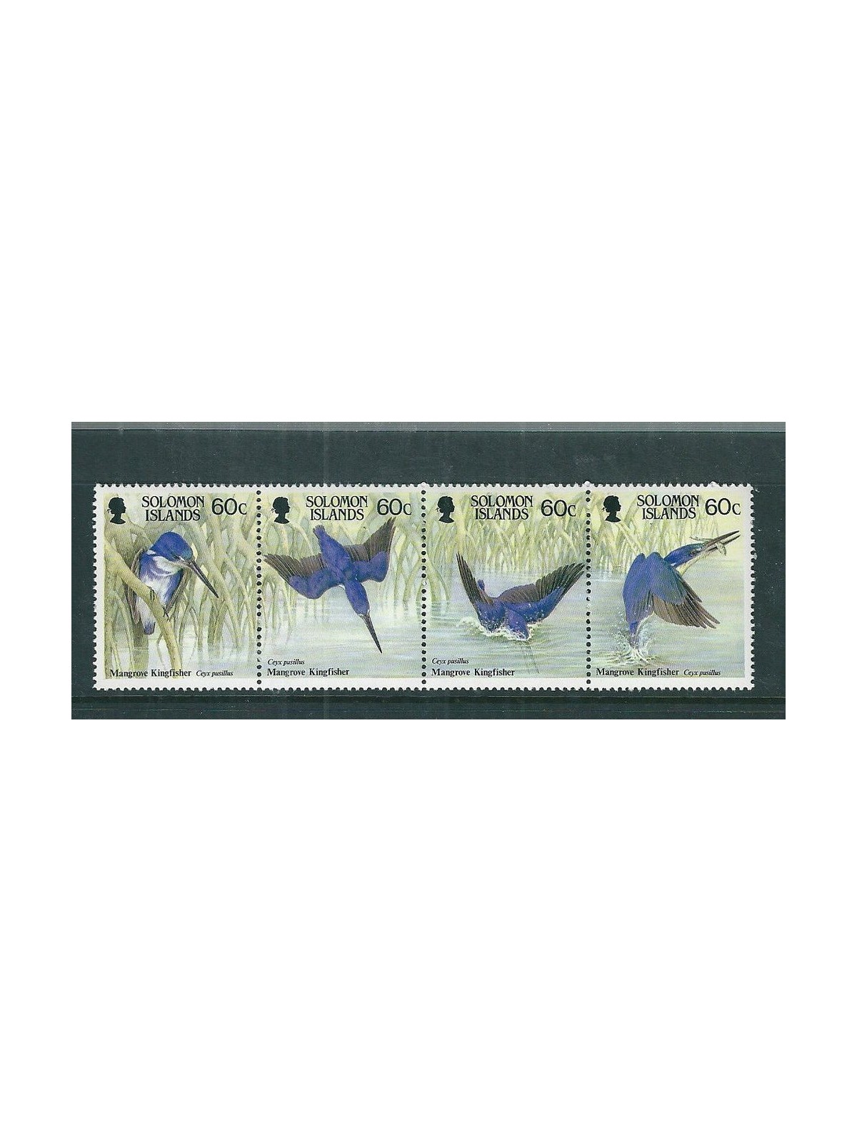 SOLOMON 1987 Mangrove kingfisher 4v MNH**