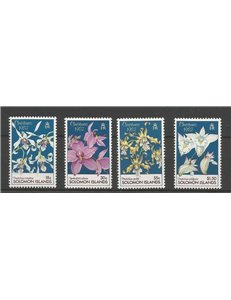 SOLOMON 1987 Christmas, orchids 4v MNH**