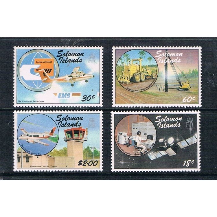 SOLOMON 1987 Transport & communication 4v MNH**