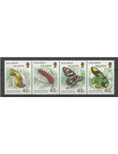 SOLOMON 1987 Butterflies 4v MNH**