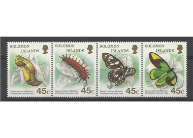 SOLOMON 1987 Butterflies 4v MNH**
