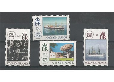 SOLOMON 1988 300 years Lloyds 4v MNH**
