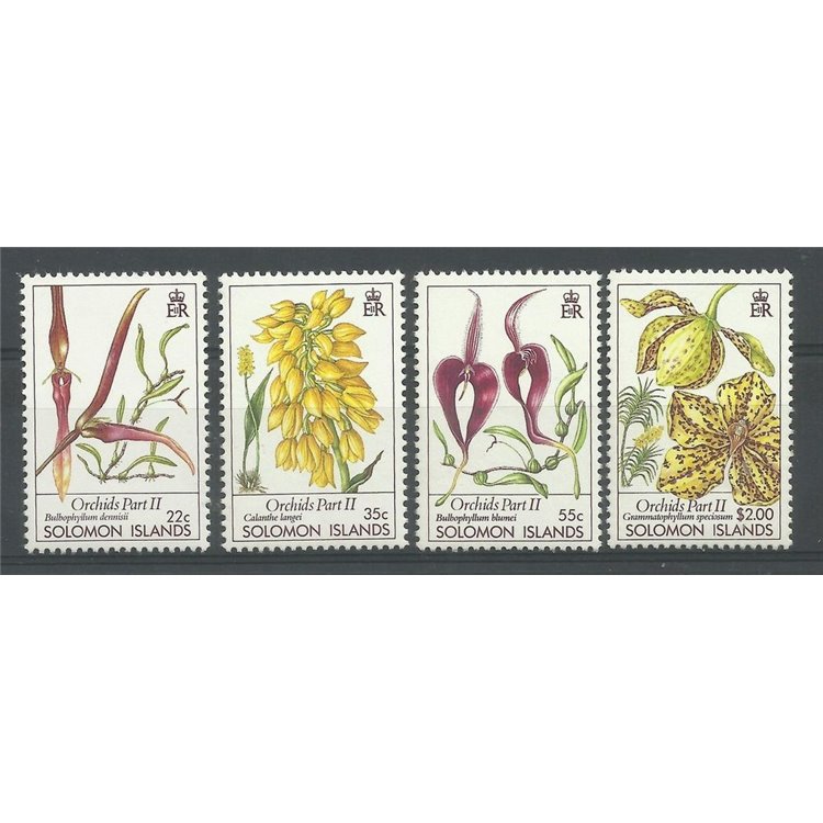 SOLOMON 1988 Orchids 4v MNH**