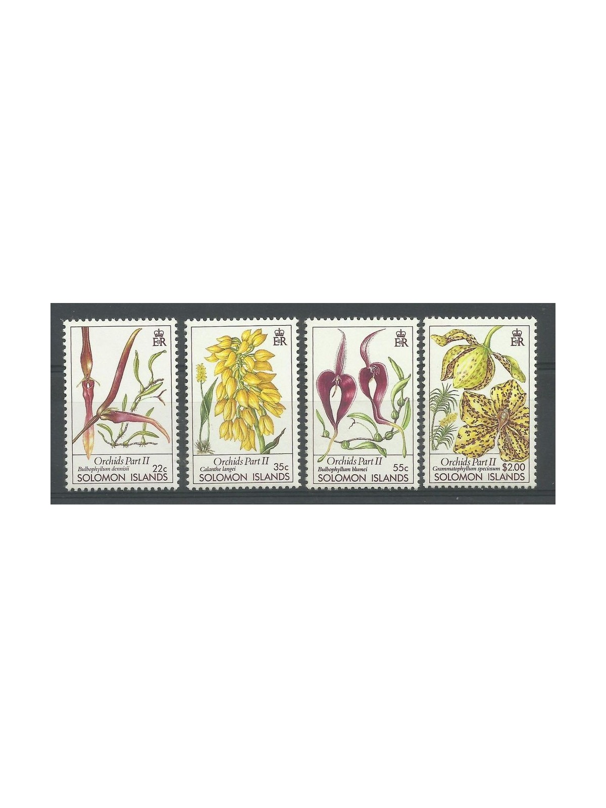 SOLOMON 1988 Orchids 4v MNH**