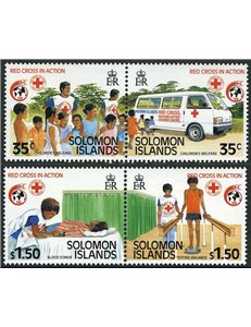 SOLOMON 1989 Red Cross 4v MNH**