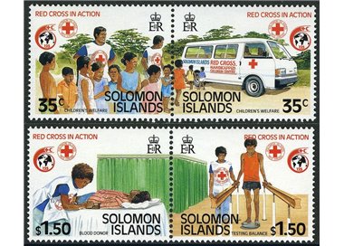 SOLOMON 1989 Red Cross 4v MNH**