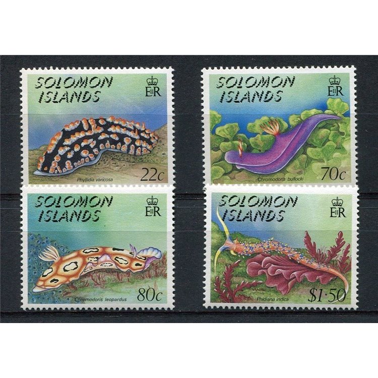 SOLOMON 1989 Sea life 4v MNH**