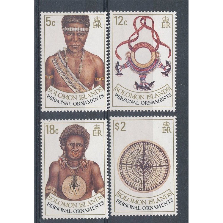 SOLOMON 1990 Jewelry 4v MNH**