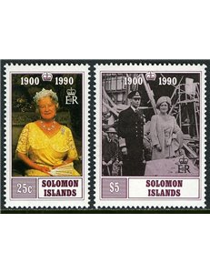 SOLOMON 1990 Queen mother 2v MNH**