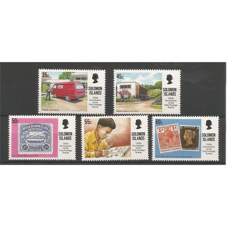 SOLOMON 1990 150 years stamps 5v MNH**