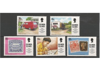 SOLOMON 1990 150 years stamps 5v MNH**