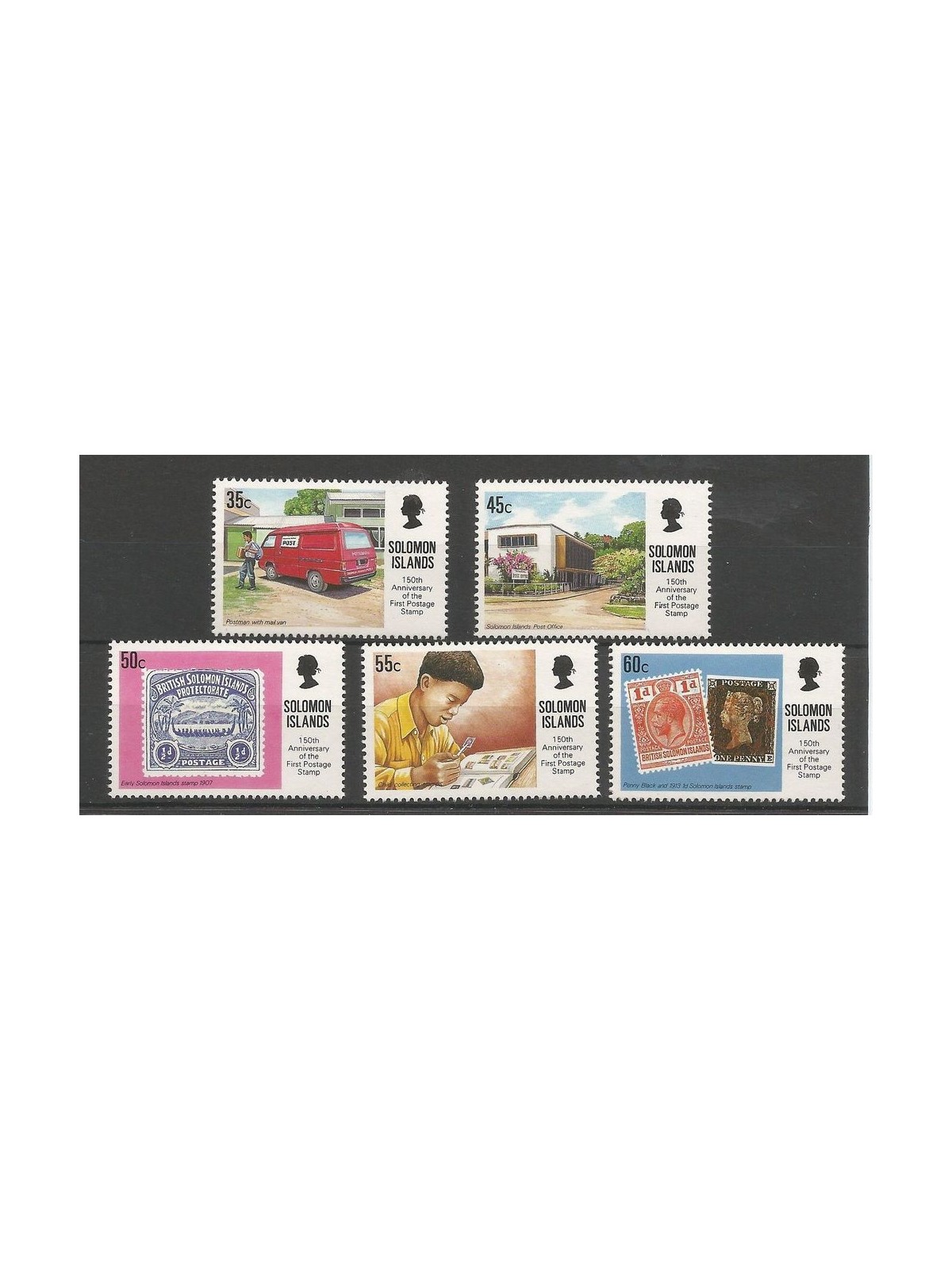 SOLOMON 1990 150 years stamps 5v MNH**