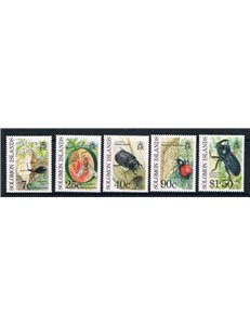 SOLOMON 1991 Insects 5v MNH**