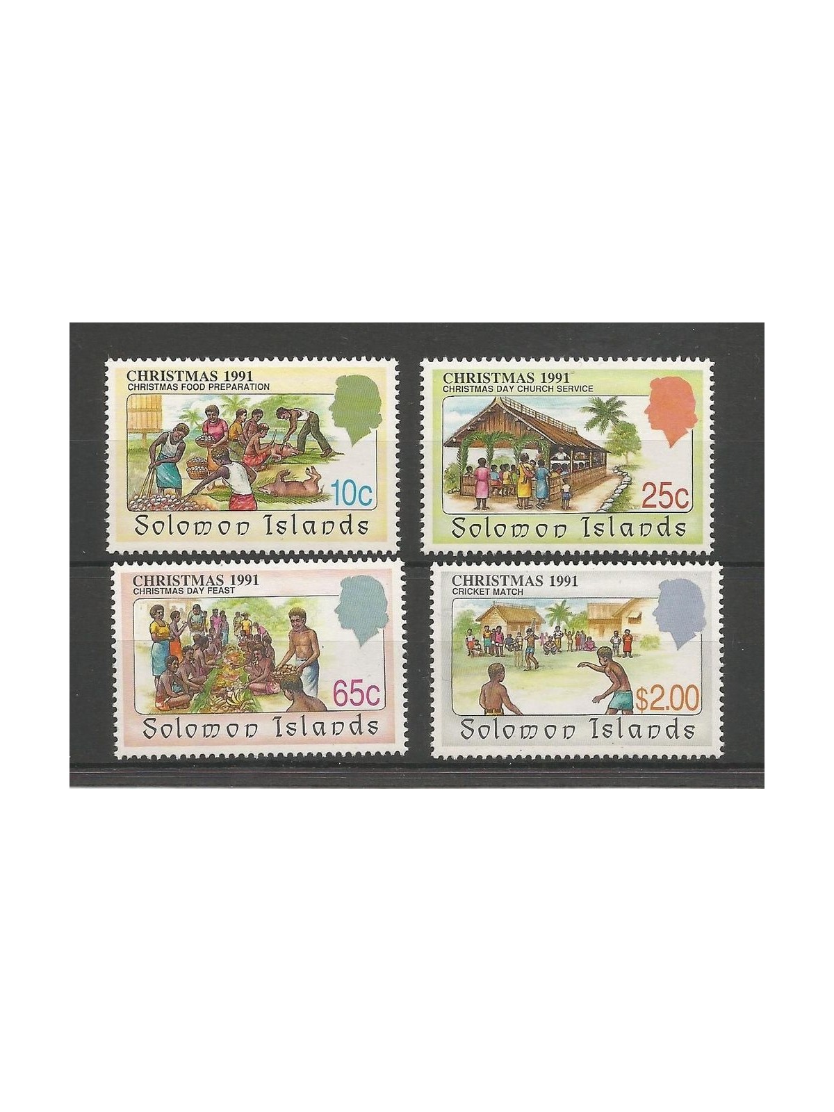 SOLOMON 1991 Christmas 4v MNH**