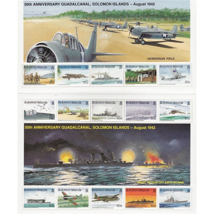 SOLOMON 1992 Guadalcanal 15v MNH**