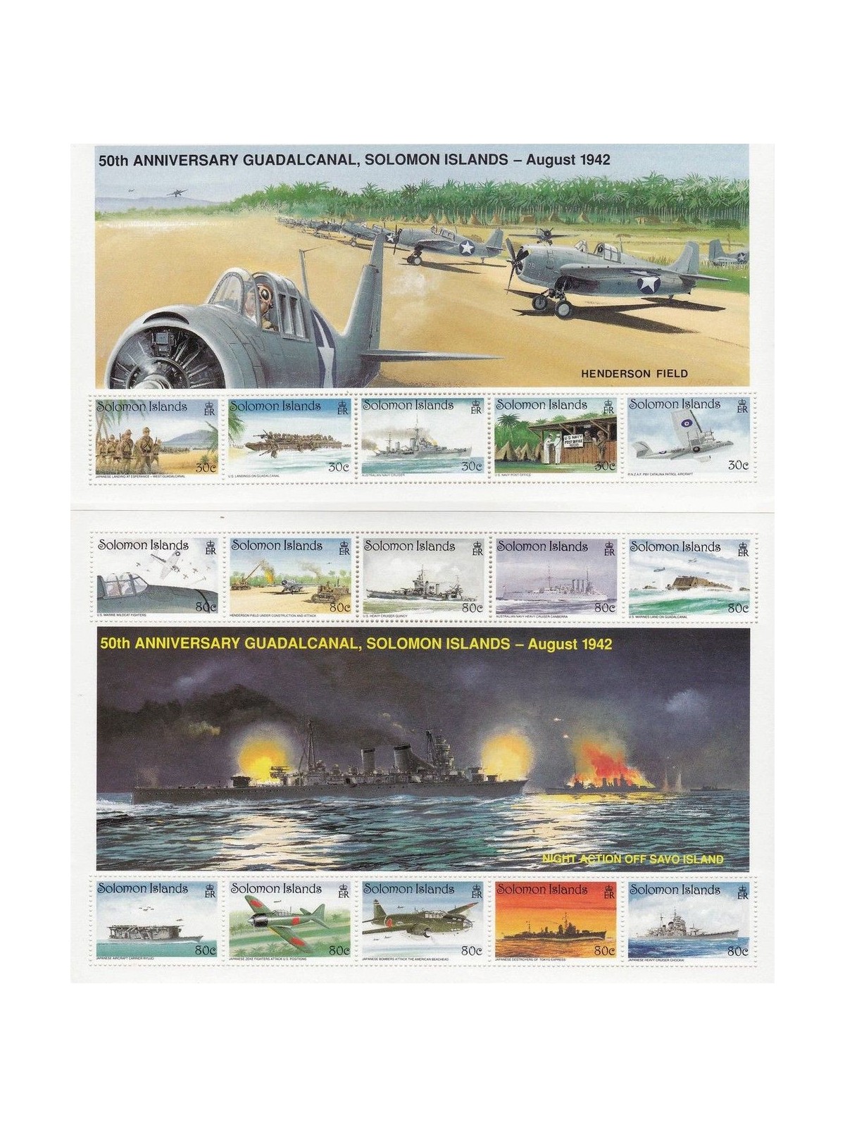SOLOMON 1992 Guadalcanal 15v MNH**