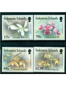 SOLOMON 1992 Orchids 4v MNH**