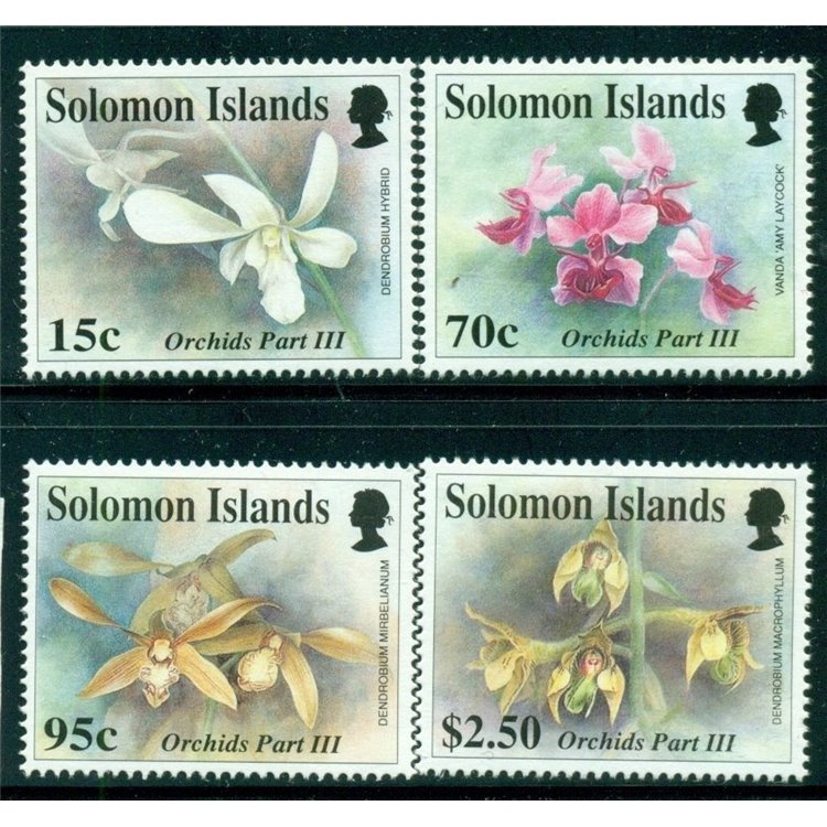 SOLOMON 1992 Orchids 4v MNH**