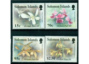SOLOMON 1992 Orchids 4v MNH**
