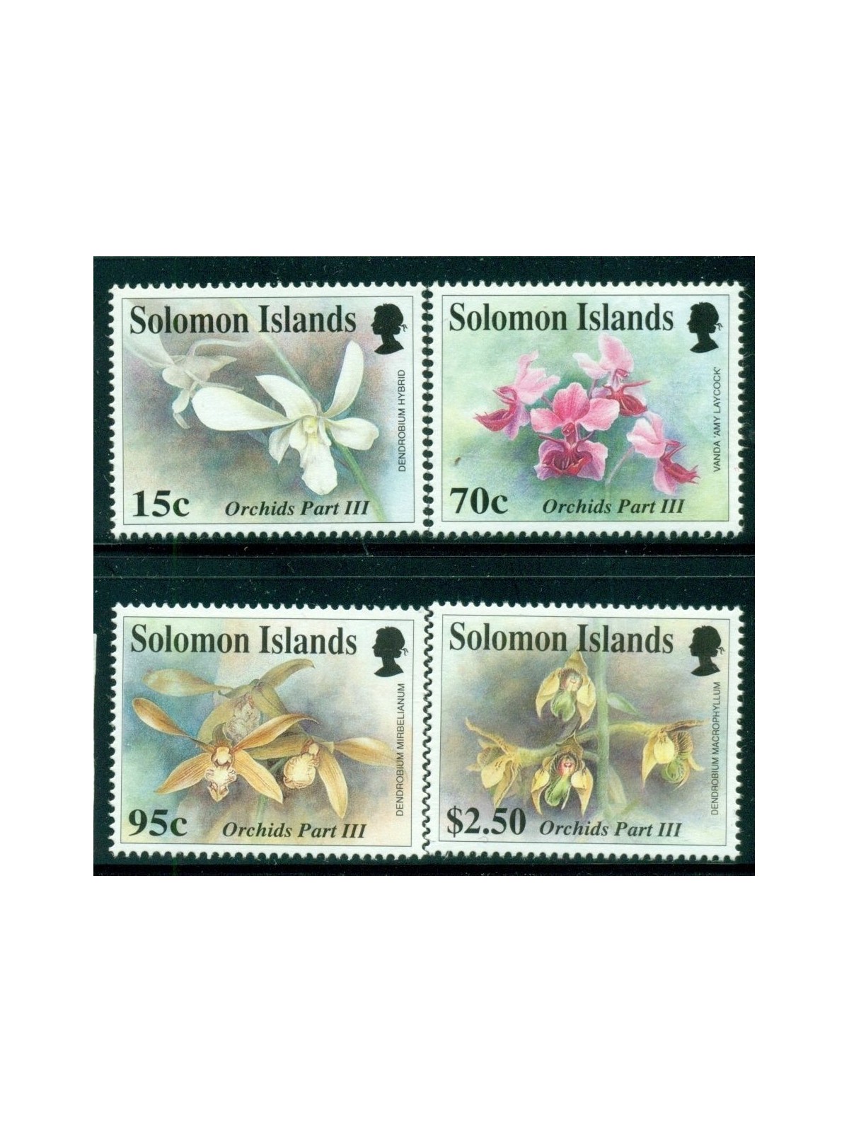 SOLOMON 1992 Orchids 4v MNH**