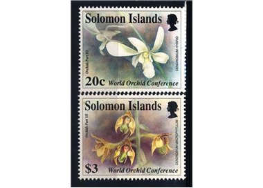 SOLOMON 1993 Orchids conference 2v MNH**