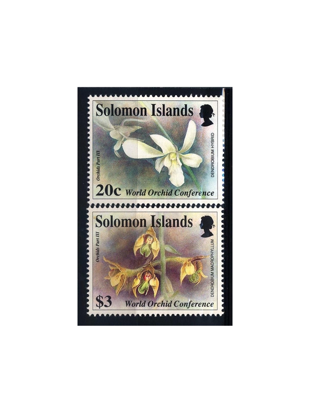 SOLOMON 1993 Orchids conference 2v MNH**